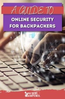 Online Security for Travellers Pinterest Image