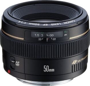 canon 50mm f/1.4 travel lens