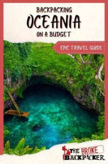 Backpacking Oceania Travel Guide Pinterest Image