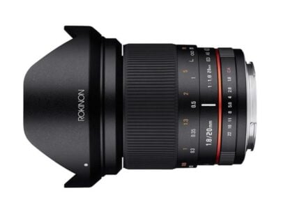 rokinon 20mm f/1.8 travel lens