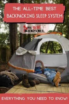 Backpacking Sleep System Pinterest Image