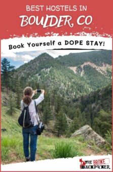 Best Hostels in Boulder Pinterest Image