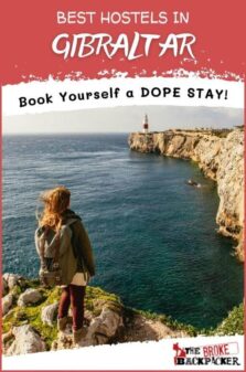 Best Hostels in Gibraltar Pinterest Image