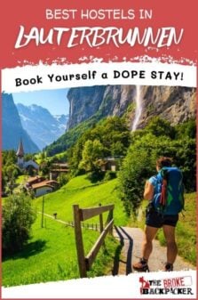 Best Hostels in Lauterbrunnen Pinterest Image