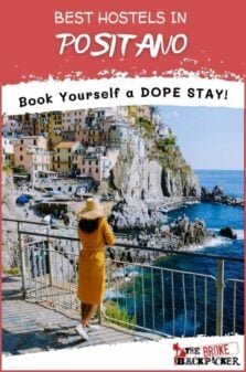 Best Hostels in Positano Pinterest Image