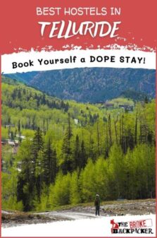 Best Hostels in Telluride Pinterest Image