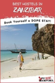 Best Hostels in Zanzibar Pinterest Image