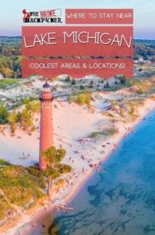 Where to Stay Near Lake Michigan Pinterest Image