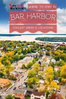 Where to Stay in Bar Harbor Pinterest Image