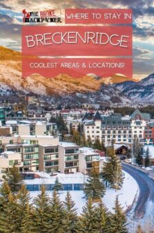 Where to Stay in Breckenridge Pinterest Image