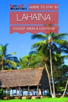Where to Stay in Lahaina Pinterest Image