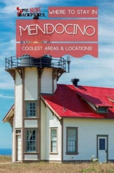 Where to Stay in Mendocino Pinterest Image