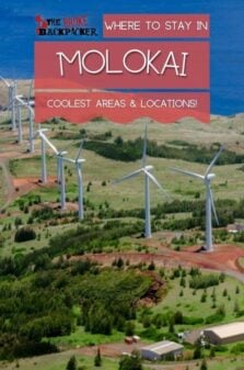 Where to Stay in Molokai Pinterest Image