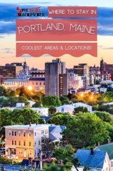 Where to Stay in Portland, Maine Pinterest Image