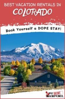 Vacation Rentals in Colorado Pinterest Image