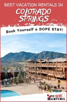 Vacation Rentals in Colorado Springs Pinterest Image