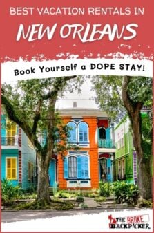 Vacation Rentals in New Orleans Pinterest Image