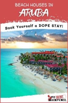 Best Beach Houses in Aruba Pinterest Image