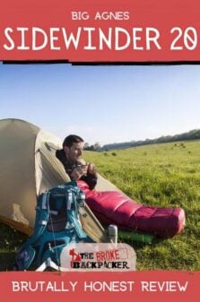 Big Agnes Sidewinder 20 Review Pinterest Image