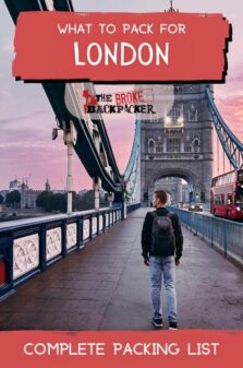 London Packing List Pinterest Image