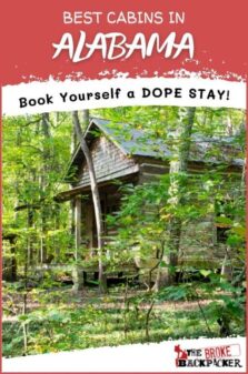 Best Cabins in Alabama Pinterest Image