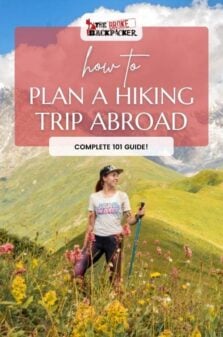 Planning Hiking Trip Abroad Pinterest Image