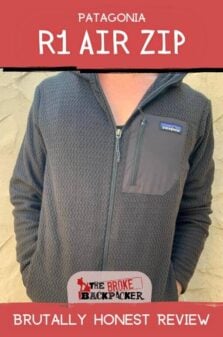 Patagonia R1 Air Zip Review Pinterest Image