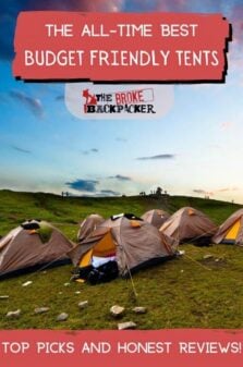 Best Budget Backpacking Tents Pinterest Image