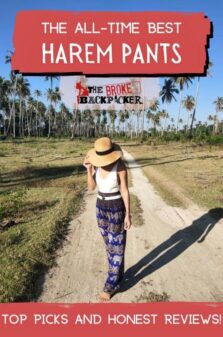 Best Harem Pants For Backpacking Pinterest Image