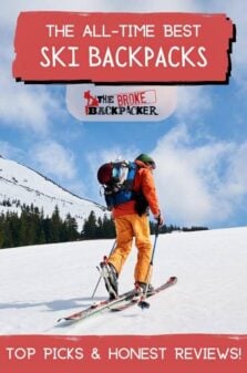 Best Ski Backpacks Pinterest Image