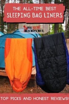 Best Sleeping Bag Liners Pinterest Image