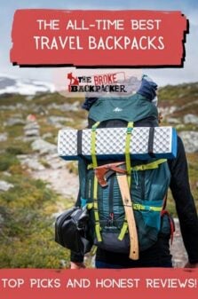 Best Travel Backpacks Pinterest Image