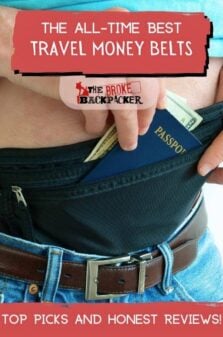 Best Travel Money Belts Pinterest Image