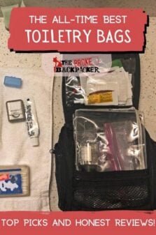 Best Travel Toiletry Bags Pinterest Image