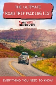 Road Trip Packing List Pinterest Image