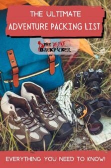 Adventure Packing List Pinterest Image