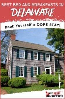 Best Bed and Breakfasts in Delaware Pinterest Image