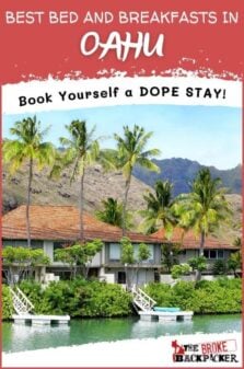 Best Bed and Breakfasts in Oahu Pinterest Image