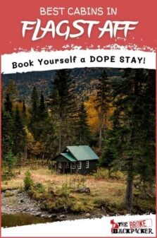 Best Cabins in Flagstaff Pinterest Image