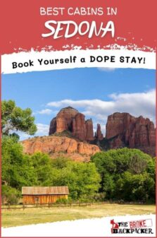 Best Cabins in Sedona Pinterest Image