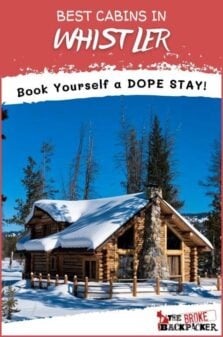 Best Cabins in Whistler Pinterest Image