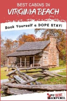 Best Cabins in Virginia Beach Pinterest Image