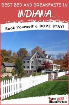 Best Bed and Breakfasts in Indiana Pinterest Image