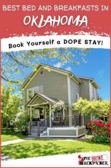 Best Bed and Breakfasts in Oklahoma Pinterest Image