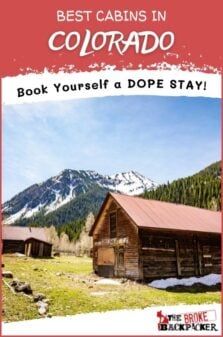 Best Cabins in Colorado Pinterest Image