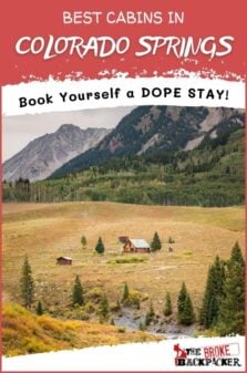 Best Cabins in Colorado Springs Pinterest Image