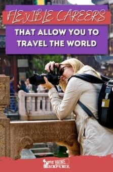 Flexible Careers that permits you to travel Pinterest Image