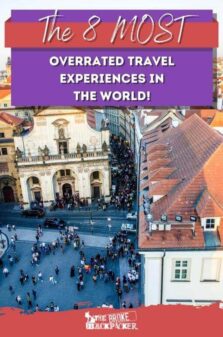 Overrated Travel Experiences Pinterest Image