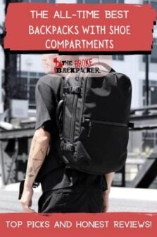 Backpack With Shoe Compartment Pinterest Image
