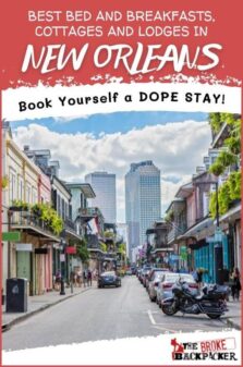 Best Bed and Breakfasts Cottages and Lodges in New Orleans Pinterest Image